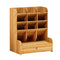 Compartments wood multi function organiser